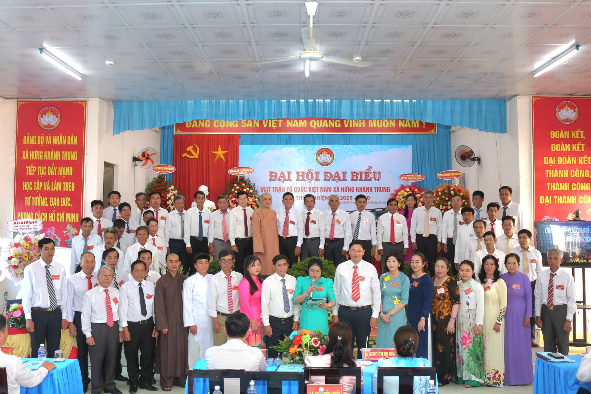 ĐẠI HỘI ĐẠI BIỂU MẶT TRẬN TỔ QUỐC VIỆT NAM XÃ HƯNG KHÁNH TRUNG LẦN THỨ I, NHIỆM KỲ 2025 - 2030 THÀNH CÔNG TỐT ĐẸP
