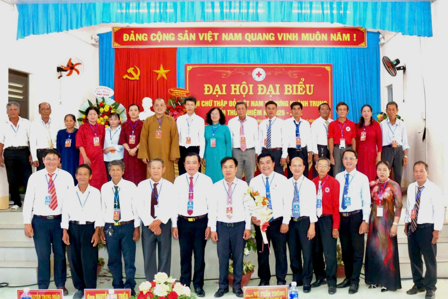 ĐẠI HỘI ĐẠI BIỂU HỘI CHỮ THẬP ĐỎ XÃ HƯNG KHÁNH TRUNG LẦN THỨ I, NHIỆM KỲ 2026 - 2031 THÀNH CÔNG TỐT ĐẸP