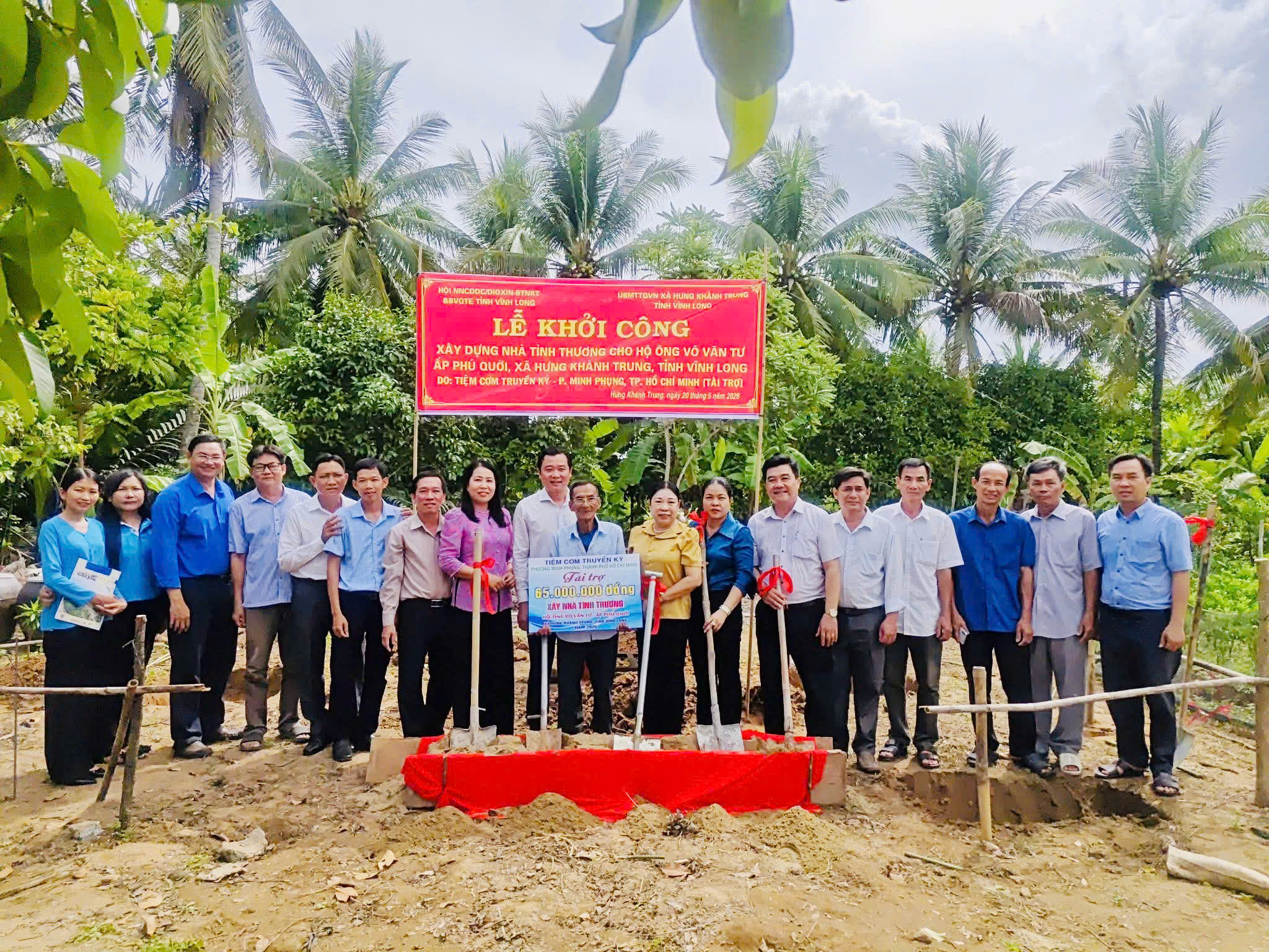 HƯNG KHÁNH TRUNG KHỞI CÔNG XÂY DỰNG NHÀ TÌNH THƯƠNG CHO HỘ KHÓ KHĂN